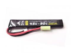 [SFA] LiPoバッテリー 7.4V 1200mAh 45C-90C スティックタイプ コネクタ各種 SA-B017 (新品取寄～新品)