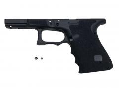 [SIDEARMS/GUARDER] マルイ Glock19 Gen3 USAリアル刻印フレーム SAIタイプ スティップリングカスタムフレーム フィンガーチャンネル有り (未使用)