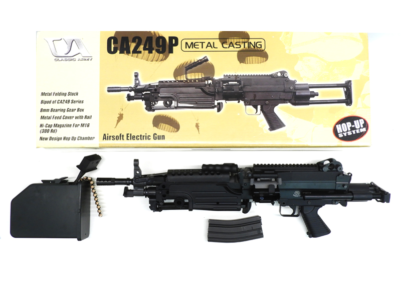 [Classic Army] FN M249 MINIMI PARA 電動ガン CA007M　限定特典仕様　2400連ボックスマガジン付 (中古)