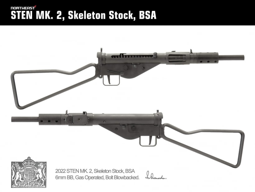 [NORTHEAST] STEN MK2 スケルトンストック